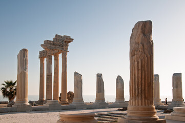 Temple of Apollo and Athena in Side, Antalya.