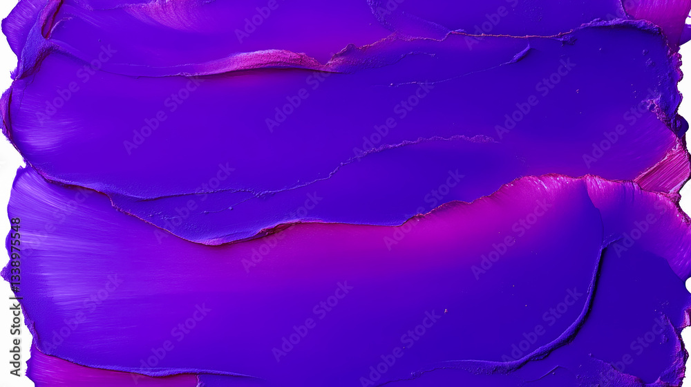 Poster Bright and dynamic layers of purple paint showcase artistic talent during a creative session, highlighting texture and color