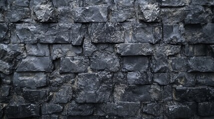 Black, gray, Stone wall surface texture