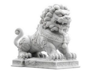 majestic marble lion statue with intricate carved details, showcasing strength and elegance. This stunning piece is perfect for enhancing any space with its artistic charm