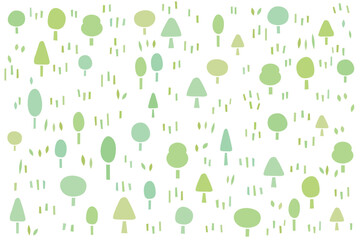 抽象的な森林のイラスト