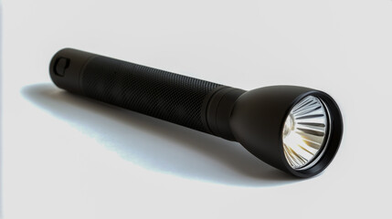Flashlight cut out isolated on grey background.