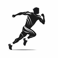 Naklejka premium football player silhouette vector illustration