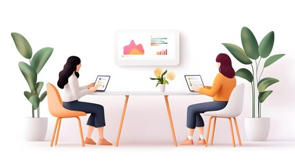 Innovative technology-driven workspace for entrepreneurs business hub modern collaboration creative environment digital viewpoint