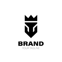 King Logo. King Logo Design. King Logo Brand. King Logo Vector Design Isolated on White Background