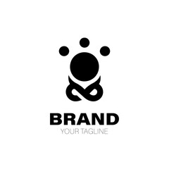 King Logo. King Logo Design. King Logo Brand. King Logo Vector Design Isolated on White Background