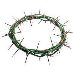 Crown of Thorns: Jesus Christ Symbol on transparent background