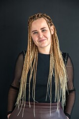 Portrait of a young female dentist. Dentistry concept. Dental treatment.