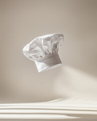 falling cook hat and window shadow of sun 