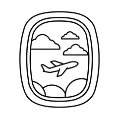 Airplane Window View Clouds, Sky, Flight, Travel, Journey, Aviation, Airplane, Altitude, Perspective