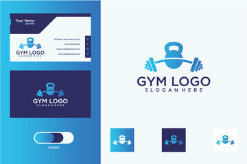 Modern Gym Logo Design Branding Template