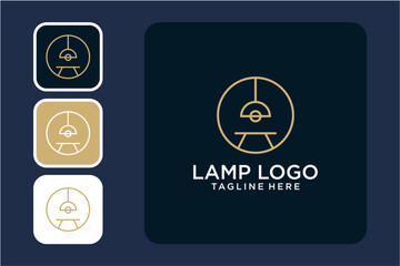 Modern Lamp Logo Design Variations