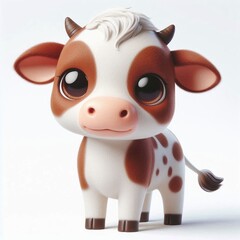 Animal cow cartoon. Mamal illustration vector.