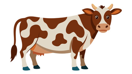 cow isolated on white