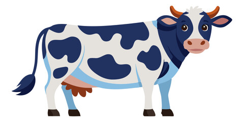 cow cartoon isolated on white