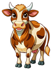 funny cow cartoon