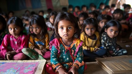 Children in a classroom