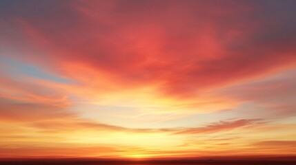 Obraz premium Vibrant sunrise blending gradient colors open field scenic view glowing light display natural beauty