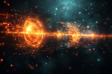 Virtual holographic interface with touch-responsive background