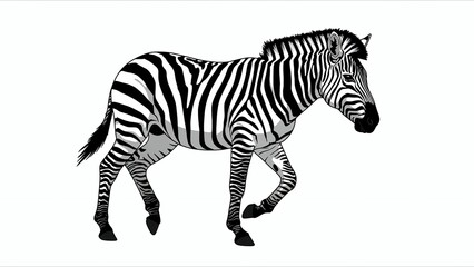 Fototapeta premium Zebra Illustration