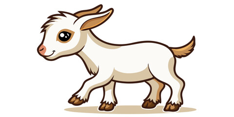 vector illustration of a goat