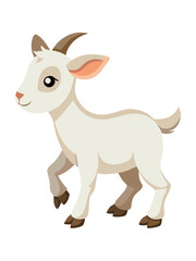 vector illustration of a cartoon deer