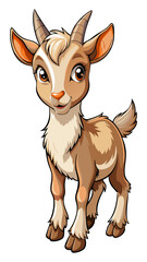 vector illustration of a cartoon deer