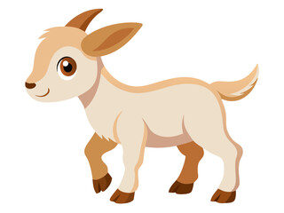 vector illustration of a cartoon deer