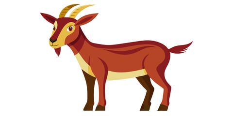 vector illustration of a deer