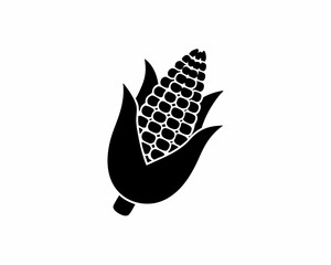 creative details Grilled Corn Icon vector illustration