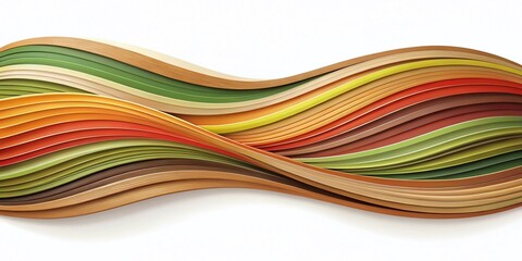 Earthy Tones Organic Waves: Minimalist Contemporary Design Background