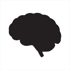 Silhouette of a human brain
