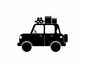creative details Road Trip Car Icon vector illustration
