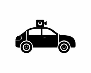 Fototapeta premium creative details Road Trip Car Icon vector illustration