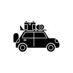 creative details Road Trip Car Icon vector illustration