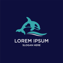 Orca Logo Design Graphic Illustration