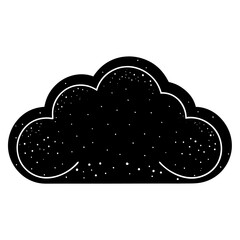 cloud icon on white background