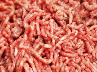 raw ground beef background texture