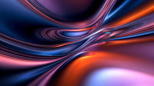 metallic liquid sleek swirl abstract background futuristic technology theme 