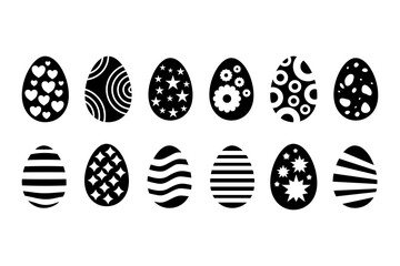 Set Of Easter Eggs, Vector