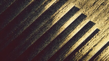 Aerial View of Aligned Solar Panels in Renewable Energy Farm Under Bright Sunlight
