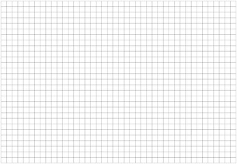 Squared wide grid paper. Notebook sheet blank mockup. Mathematics pattern. Black grid texture. Typography template for making notebooks production for school. Education backdrop.