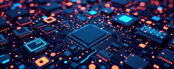 Collection of electronic circuit symbols, neatly arranged , electrical, analog, circuit