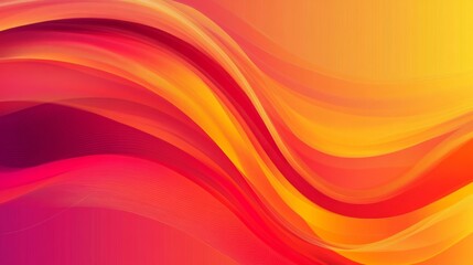 Obraz premium Vibrant abstract waves in warm hues for modern design and decoration