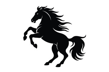 horse silhouette vector
