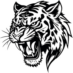 Tiger Vector Illustration | High-Quality Wild Animal Artwork