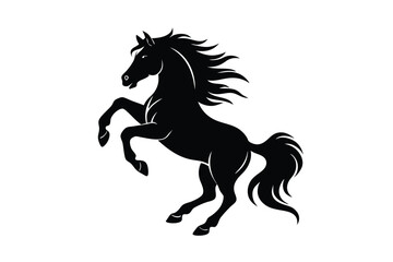 horse silhouette vector
