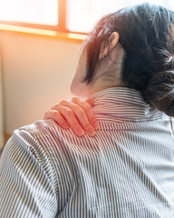 Shoulder and neck pain, muscle stiff, Myofascial syndrome, Fibromyalgia, rheumatism or Scapular and...