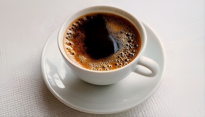 Fototapeta premium two cups of coffee on table.
