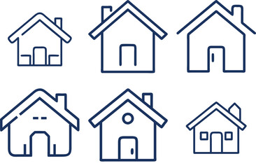 Fototapeta premium house icon set